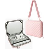NS Reliable Notebook Laptop Macbook Çantası Suni Deri 15.6" Inç - 800-DÜZ Açık Pembe Omuz Askılı - 39x28,5x2 cm