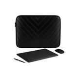 NS reliable NS 13" - 13.6" MacBook Air/Pro Uyumlu Darbe Korumalı Suya Dayanıklı Laptop Çantası - Siyah
