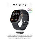 NS Store Hk 10 Ultra 3 2.02 Inc Süper Amoled Ekran Yapay Zeka Destekli Kordon Hediyeli Akıllı Saat