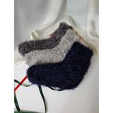NS Tasarım Ev Çorabı Yumuş Teddy Çorap -1 Adet - 40P-Lacivert - 36 - 40