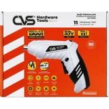 NSE Cvs DN91802 3.7V Şarjlı Tornavida Seti 1300 Mah Type-C Şarjlı 11 Parça Katlanabilir Vidalama Makinesi LED Işıklı