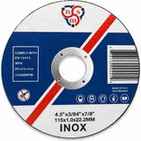 Nse Inox Metal Kesme Diski 115 x 1.0 x 22.23 mm 5'li Paket | Paslanmaz Çelik Kesici Taş | 4.5 Inç Spiral Taşlama Makinesi Uyumlu | Ince Kesim Diski