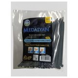NSE Medalyan Çek-Çevir-Kopar Kablo Bağı 2.5 x 100 mm Siyah – 100 Adet Pratik Plastik Kelepçe
