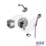 Nsk Ankastre Banyo Batarya Duş Sistemi Seti - Krom / Sıva Altı Grubu İç Set Dahil Arkhev0026