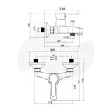 Nsk Lavabo, Banyo, Eviye Bataryası, Filtreli Ara Musluk Ve Duş Sistemi Seti Arkhev0027