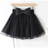 NSM Life Kız Çocuk Siyah Fiyonk Detaylı Astarlı Etek - 8 - 9 Yaş