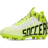 Nstil Erkek Çocuk Halısaha Krampon Çoraplı Çivili Futbol Spor Ayakkabısı F35KR - Beyaz - Sarı