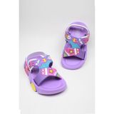 Nstil Günlük Unisex Çocuk Sandalet Esnek Kaymaz Taban Yazlık Ev Okul Kreş Ayakkabı PS940-PS955 - Lila