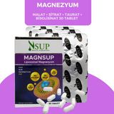 Nsup Mag Magnezyum Malat + Sitrat + Taurat + Bisglisinat 30 Tablet - 1 Paket
