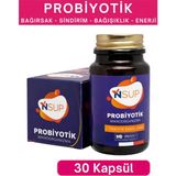 Nsup Probiyotik 30 Tablet Bağırsak Sağlığı Sindirim Destek Flora Denge Bağışıklık Enerji Sağlık Vitamin - Aromasız