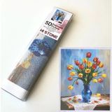 NT Boncuklu Taşlı Pano Çocuklar Için Mozaik Elmas Goblen Diamond Tablo 30 x 40 cm Çiçekler - Standart - 001-Renkli