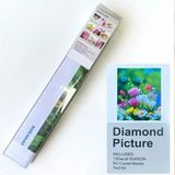 NT Boncuklu Taşlı Pano Mozaik Elmas Goblen Çocuklar Için Diamond Tablo 50 x 65 cm Çiçekler - Renkli