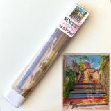 NT Boncuklu Taşlı Pano Mozaik Elmas Goblen Çocuklar Için Diamond Tablo 50 x 65 cm Renkli Merdivenler - Standart - 001-Renkli