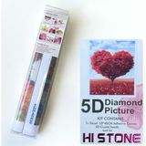 NT Boncuklu Taşlı Pano Mozaik Elmas Goblen Diamond Tablo 50 x 40 cm Ağaç Kalp - Renkli