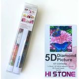 NT Boncuklu Taşlı Pano Mozaik Elmas Goblen Diamond Tablo 50 x 40 cm Çiçek' De Kelebek - Renkli