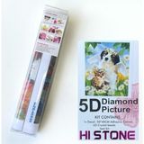 NT Boncuklu Taşlı Pano Mozaik Elmas Goblen Diamond Tablo 50 x 40 cm Hayvan Dostluğu - Renkli