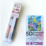 NT Boncuklu Taşlı Pano Mozaik Elmas Goblen Diamond Tablo 50 x 40 cm Kelebekler - Renkli