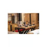 Nt Concept Masif Ağaç Yemek Masası Takımı- 85Cm-210Cm Masa+210Cm Bank+6 Adet Loft Sandalye