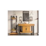 Nt Concept Ntconcept Arwen Ayna Çerçeveli Masif Ahşap Lavabo Dolabı Hilton(90Cm)