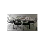 Nt Concept Ntconcept Doğal Ağaç Mutfak Masası(85Cm-150Cm Masa+4 Sandalye)
