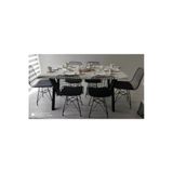 Nt Concept Ntconcept Doğal Ağaç Mutfak Masası(85Cm-150Cm Masa+6 Sandalye)