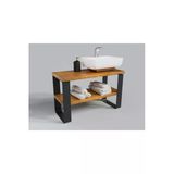 Nt Concept Ntconcept Masif Ağaç Banyo Dolabı(Hilton)(70Cm)