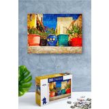Nt Handmade 260 Parça Colored Flowerpots Puzzle Yapıştırıcı Ve Ip Hediyeli - Renkli Çiçekler Vazo Yapboz Seti