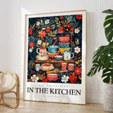 Nt Handmade Çerçeveli Uv Baskı In The Kitchen Duvar Tablosu Modern Mutfak Kahve Köşesi Duvar Dekoru - 20 x 30 - Ahşap
