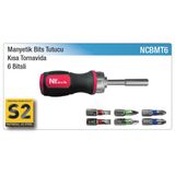 Nt Manyetik Bits Tutucu Kısa Tornavida Set 6 Parça
