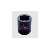 Nt Tools 1" Metrik Darbeli Lokma 75 mm Siyah Renkli Cr-Mo Materyal ile Dayanıklı