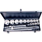 NT Tools NCSET34 Altı Köşe CRV 19 Parça 3/4 inç Lokma Seti