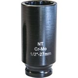 Nt Tools Nttools NTYL1227 27MM 1/2’’ Crmo Metrik Darbeli Yıldız Lokma - Siyah