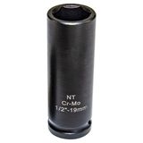 Nt Tools Nttools NTZLU1212 12MM 1/2’’ Crmo Uzun Metrik Darbeli Lokma - Siyah