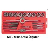 NT TOOLS Pafta Klavuz Pafta Kılavuz Seti Takımı 20 Parça