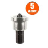 Nt Tools Şapkalı Alçıpan Vidalama Bits Ucu 25 Mm Yıldız Ph2 S2 Çeliği Uç (5 ADET)