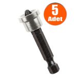 Nt Tools Şapkalı Alçıpan Vidalama Bits Ucu 50 Mm Yıldız Ph2 S2 Çeliği Uç (5 ADET)