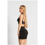 Ntb Nature The Brand Ntb Push-Up Scrunch Siyah Kısa Tayt Toparlayıcı Yüksek Bel Fitness Taytı,Spor Taytı,Antreman Taytı