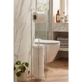 NTC METAL Lüx Kaplama Banyo Organizer Ayaklı Yedekli Tuvalet Kağıtlığı Modern