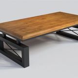 NTCollection Ağaç Ofis Sehpası ( 75 cm - 120 cm - h44 cm )