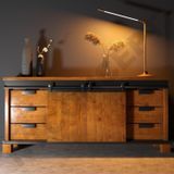 NTCollection Ares Masif Ahşap Ray Kapak Çekmeceli Konsol ( 180 cm )