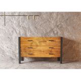 NTCollection Arzan Çekmeceli Masif Ahşap Konsol ( Uzunluk: 140 cm - Yükseklik:90 cm - Derinlik:41 cm )