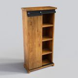 NTCollection Doğal Ağaç Ofis Dolabı ( 120 cm - h180 cm - 41 cm )