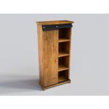 NTCollection Doğal Ağaç Ofis Dolabı ( 60 cm - h180 cm - 41 cm )