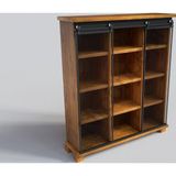 NTCollection Doğal Ağaç Ofis Kitaplık 120 cm - h180 cm - 41 cm