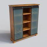 NTCollection Doğal Ağaç Ofis Kitaplık ( 200 cm - h180 cm - 41 cm )