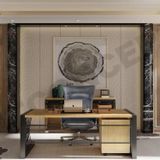 NTCollection Doğal Ahşap Ofis Ve Çalışma Odası Takımı - 240'lık Takım