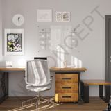 NTCollection Lavie Üçlü Ofis Ve Çalışma Odası Takımı ( 180 cm )