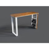 NTCollection Masif Ahşap Mutfak Ve Bar Masası ( 200 cm - 60 cm - h105 cm )