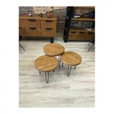 Ntcollection Ntconcept Masif Ahşap Yuvarlak Sehpa