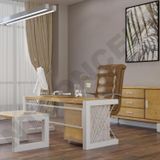 NTCollection Rose Doğal Ahşap Dörtlü Ofis ve Çalışma Odası Takımı - 160'lık Takım